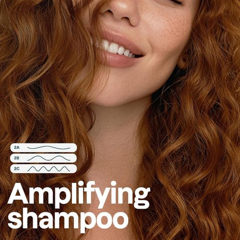 ATTITUDE Amplifying Shampoo for Curly Hair - Coconut Oil, EWG Verified, Vegan, 16 Fl Oz | Enhances Curl Body