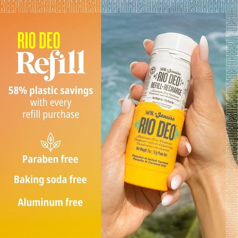 Sol de Janeiro Rio Deo - Aluminum-Free Deodorant Refill Cartridge | Eco-Friendly & Refreshing