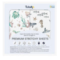 TotAha Crib Sheets | Premium Soft Jersey Knit Baby Sheets | Extra Deep Pocket 28x52x9 | 2 Pack (Sea Animal)