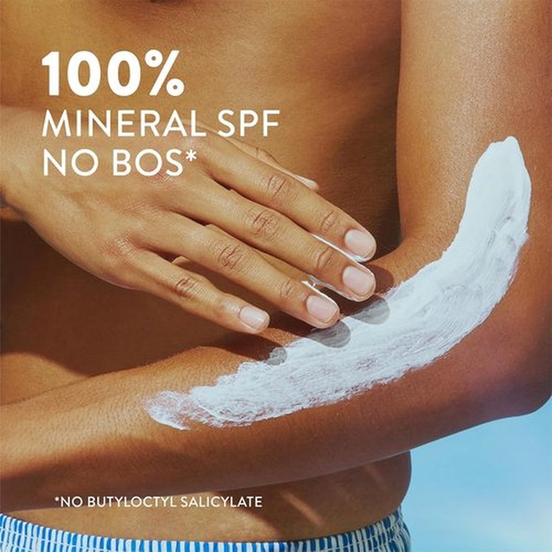Native Mineral Sunscreen Lotion SPF 30 - Unscented, 100% Mineral Zinc Oxide, Vegan, 7 oz