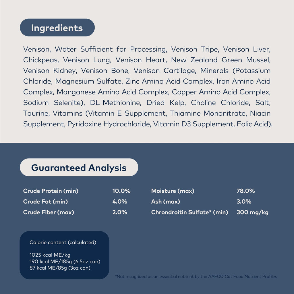 ZIWI Peak Wet Cat Food – All Natural, High Protein, Grain Free, Limited Ingredient, with Superfoods (Venison, Case of 24, 3oz Cans)
