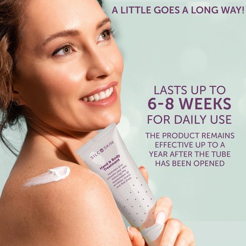 Silcskin Hand And Body Treatment Water Based Lotion For Crepey Skin And Fine Lines With Medical Grade Silicone, Winter Skin Care Gift For Women, 4 Oz