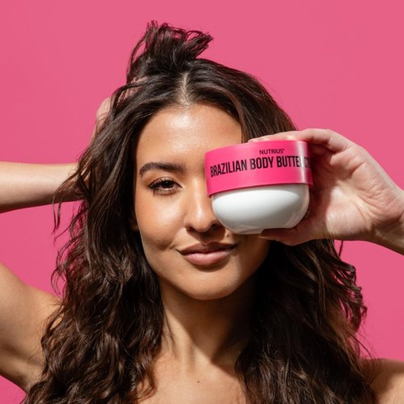 Nutrius Brazilian Body Butter Cream - Coco + Berry Bliss (2 x 6 FL OZ)