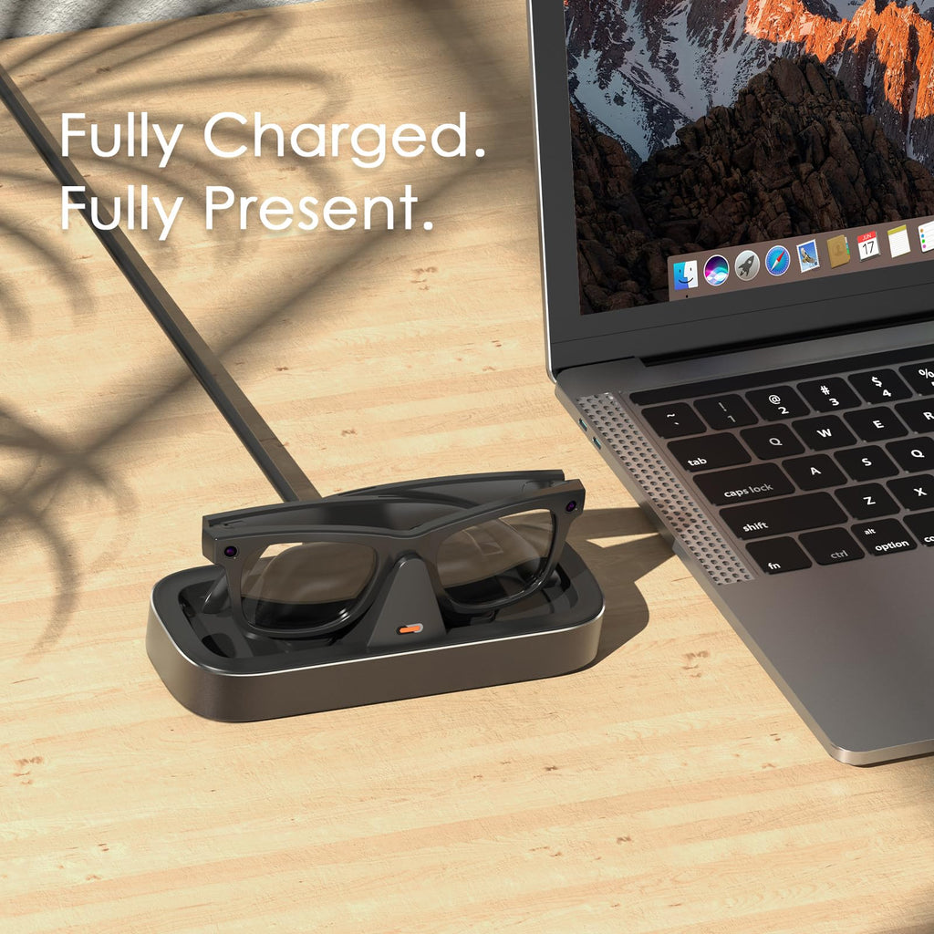 VAWVVA Charging Station for Ray-Ban Meta Glasses (Space Gray)