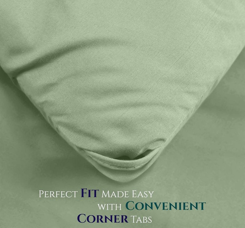 Utopia Bedding Queen Comforter Set - 3 Piece Sage Green Down Alternative | Soft & Cozy (88 x 88 in)