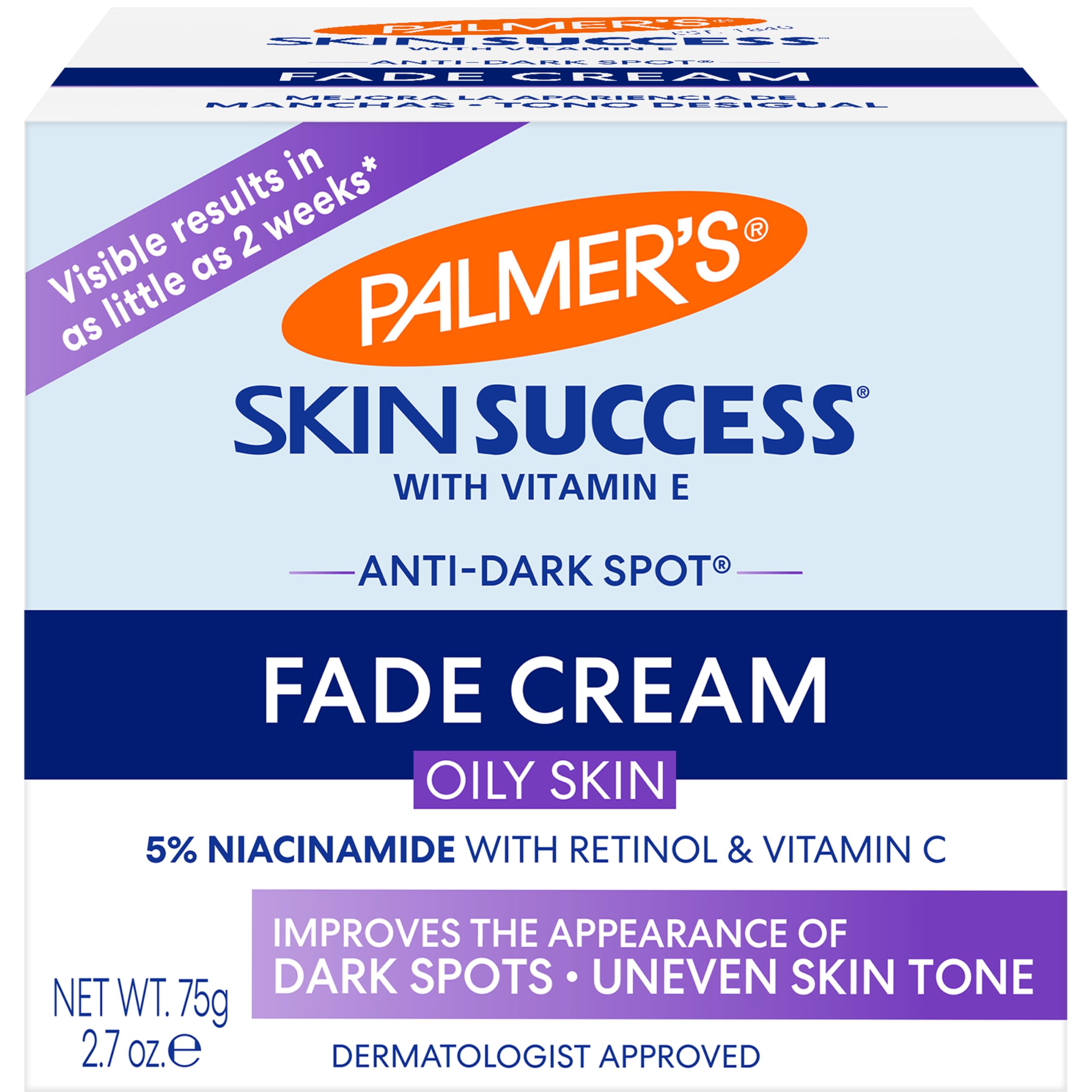 Palmer's Skin Success Eventone Fade Cream for Oily Skin, 2.7 Fl Oz