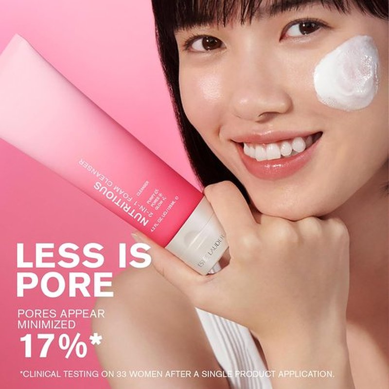 Estée Lauder Nutritious 2-in-1 Foaming Face Wash Cleanser & Mask - Pore Minimizer Solution