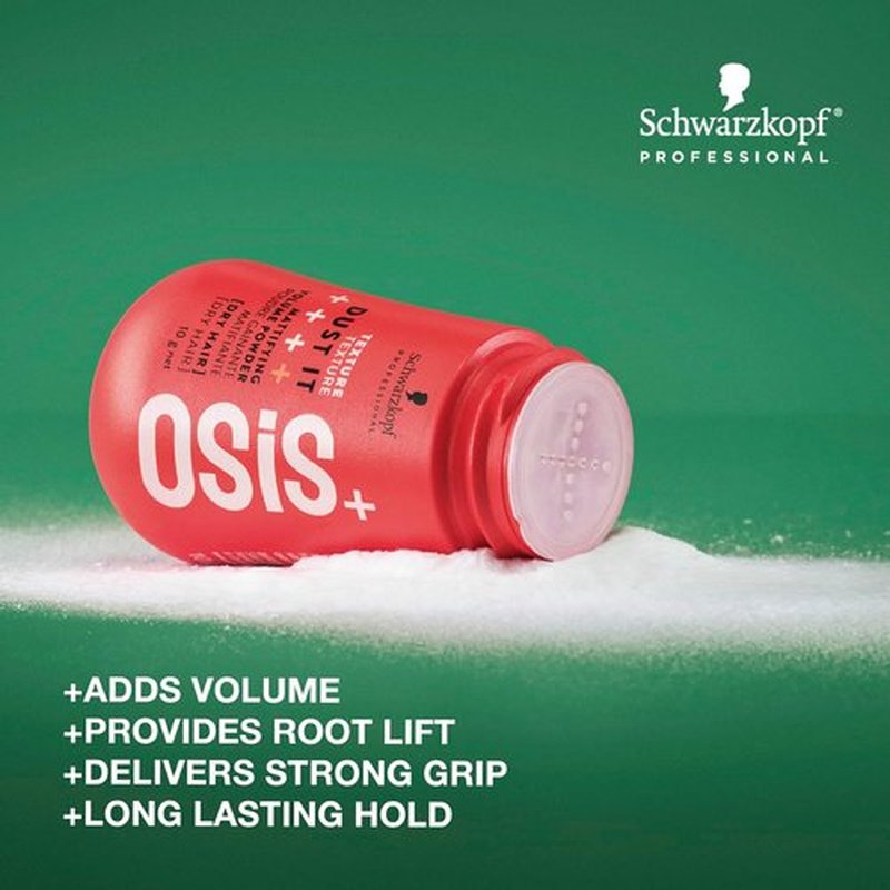 OSiS+ Travel Hair Styling Kit | Dust It Mattifying Volume Powder & Grip Extreme Hold Mousse