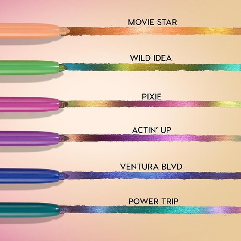 ColourPop Crème Gel Waterproof Chrome Eyeliner - 18HR Ultra-Pigmented, Smudge-Proof Pencil | Actin Up (0.01 oz)