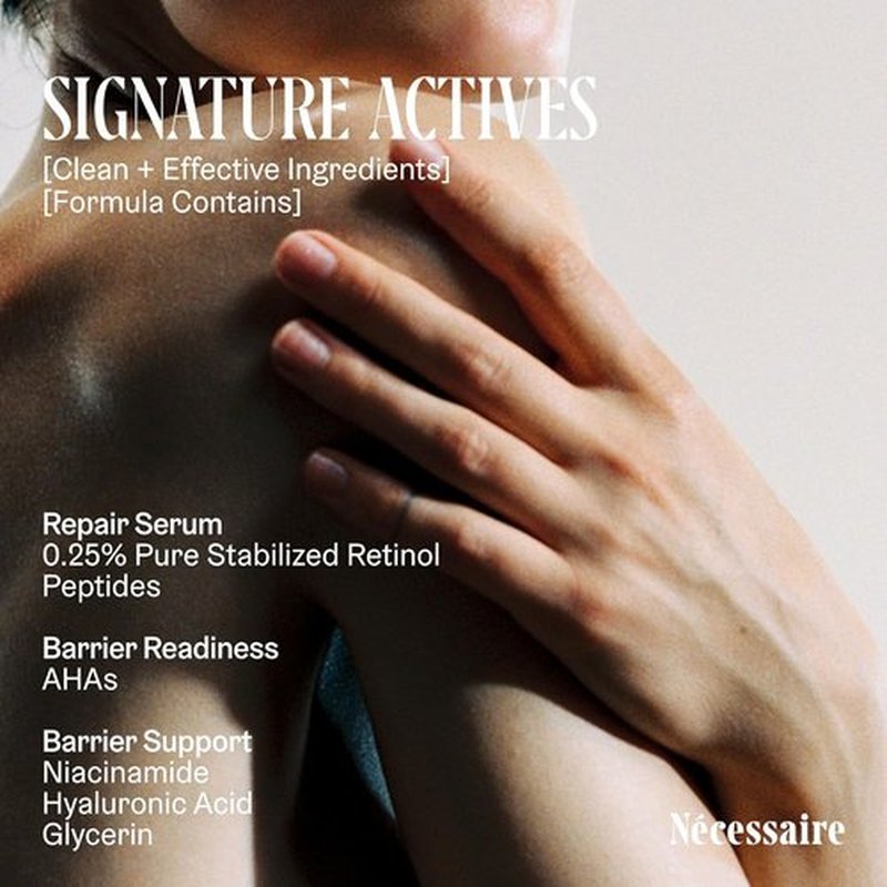 Nécessaire The Hand Retinol Serum - Anti-Aging Repair for Wrinkles & Spots | 0.25% Pure Retinol, 2.2 fl oz