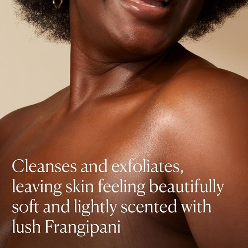 ELEMIS Frangipani Monoi Body Scrub - Tropical Exfoliating & Hydrating Salt Glow 490g for Radiant Skin