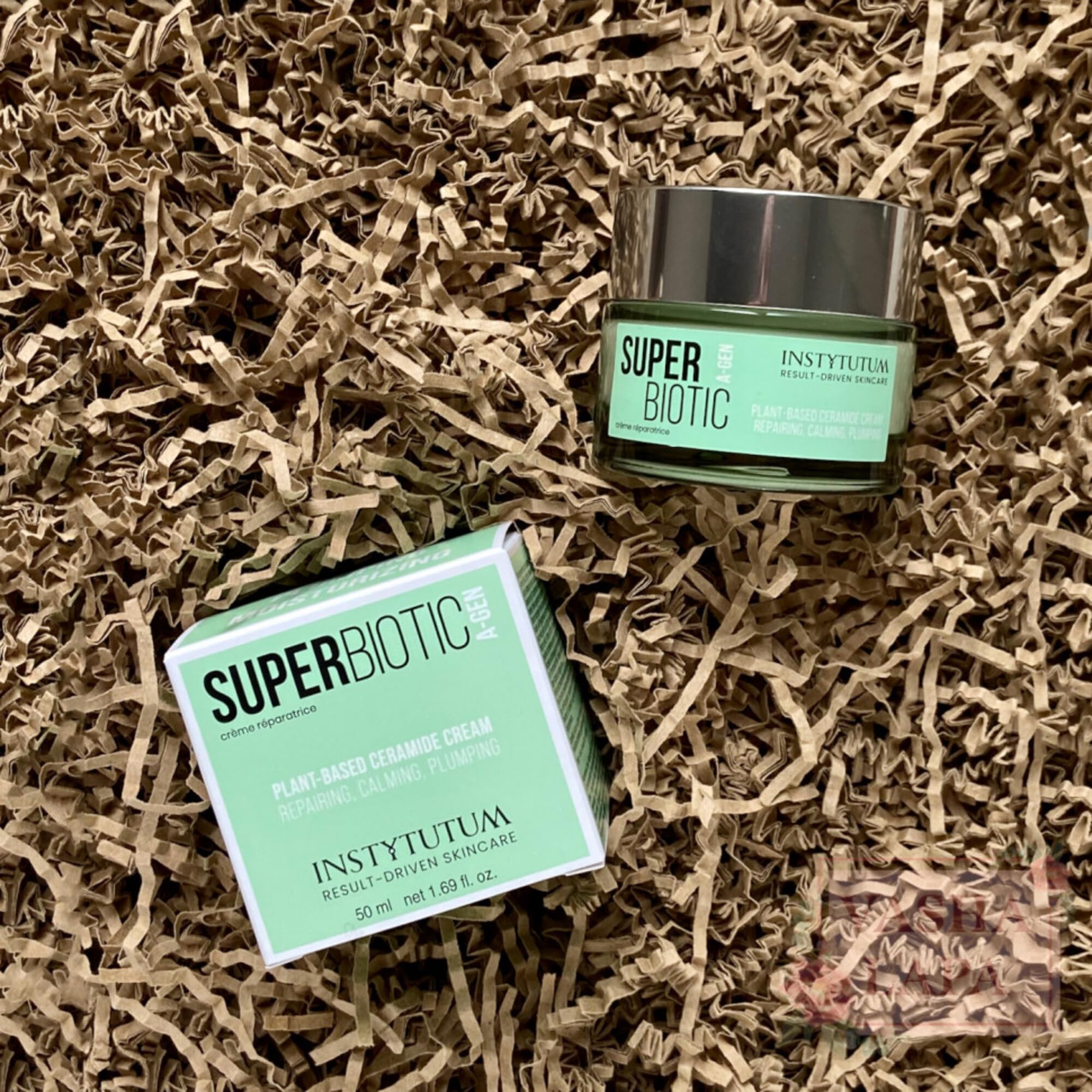 INSTYTUTUM Super Biotic Plant-Based Ceramide Cream, Barrier Repairing Moisturizer with Squalane and Omegas, 1.7 oz