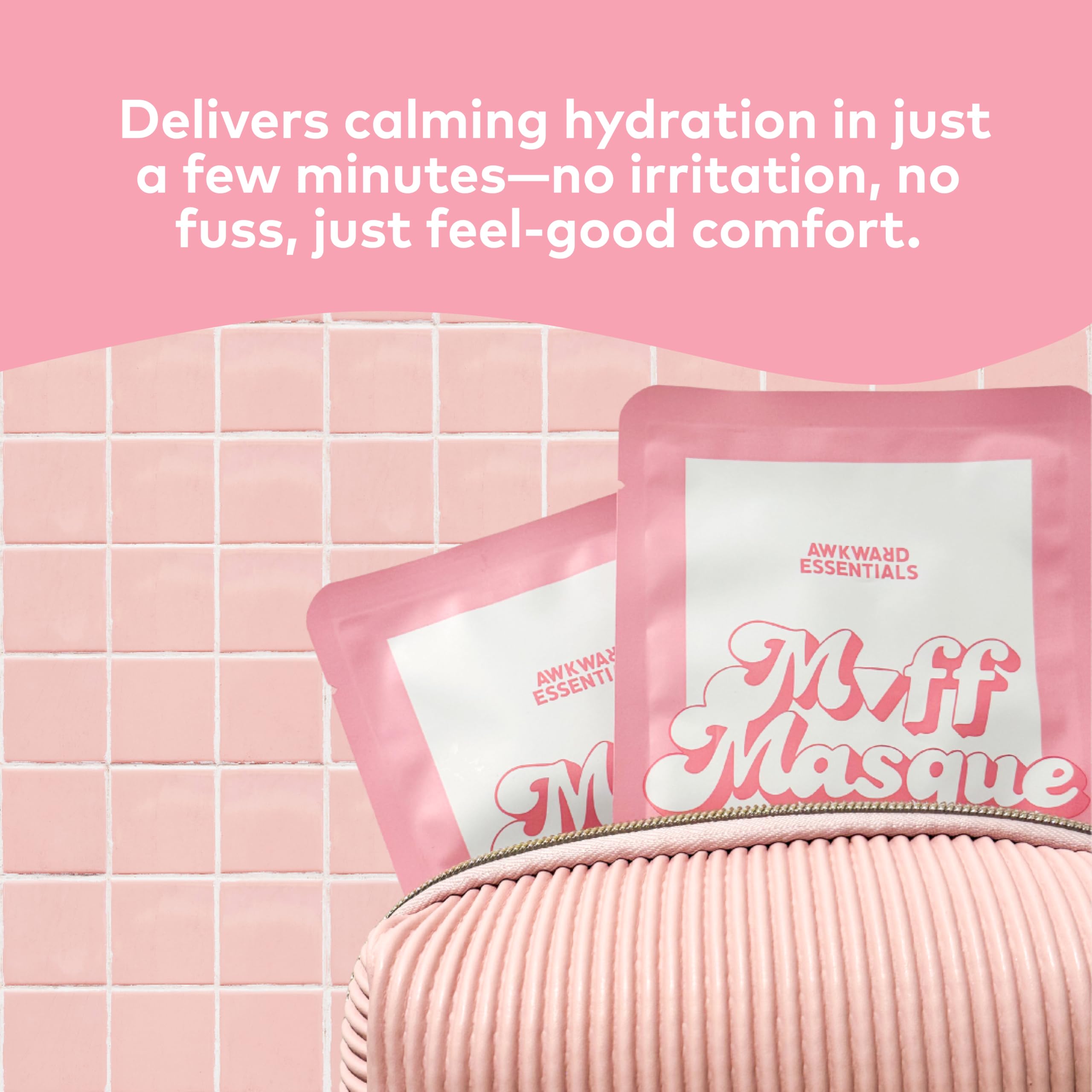 Muff Masque Moisturizing Plant-Based Vajacial Mask for Women, Hydrating Vulva Care Sheet Mask