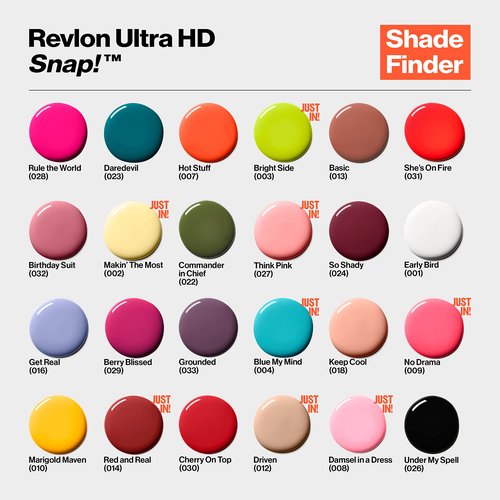 REVLON Ultra HD Snap Nail Color, Natural Rich Glossy Polish, 100% Vegan Formula, No Base or Top Coat Needed, 032 Birthday Suit, 0.27 fl oz