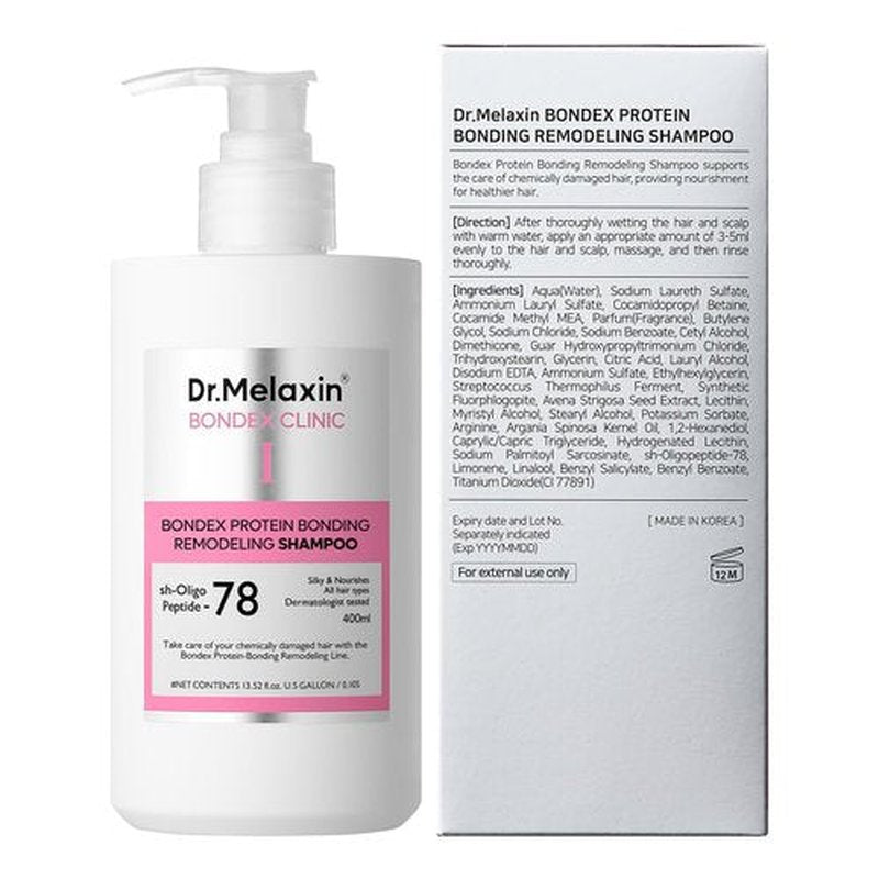 Dr.Melaxin Bondex Protein Bonding Remodeling Shampoo with Argan Oil | Strengthening Keratin & Peptides Bonder | Repair Hair | 13.52 fl.oz.