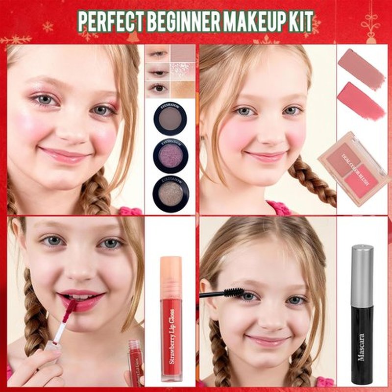 Makeup Advent Calendar 2025-24 Days Advent Calendar for Teen Girls Makeup Gift Set - Advent Beauty Calendar 2025, Individually Boxed Makeup & Cosmetic Surprises - Christmas Gifts for Teen Girls