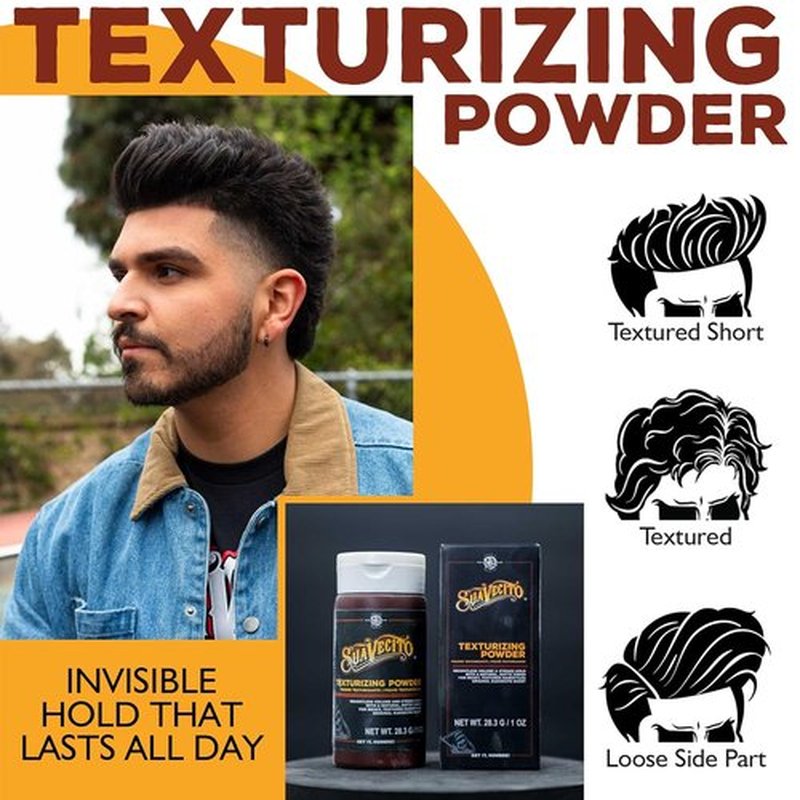 Suavecito Hair Styling Powder - Texturizing & Volumizing with Shine-Free Matte Finish | Strong Hold, Oil Absorbing
