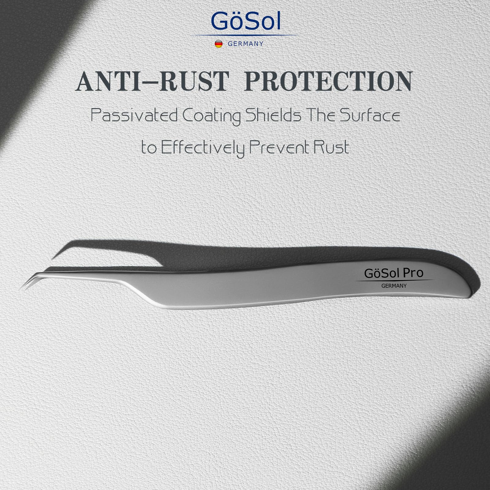 GöSol Pro Blackhead Tweezers, Precision Slant Tip for Blackhead Extraction