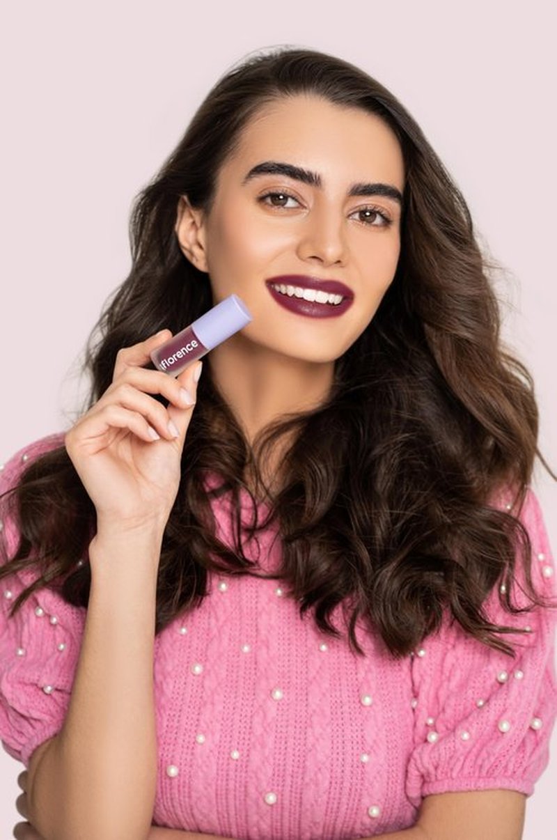 florence by mills Be A VIP Velvet Liquid Lipstick, We Stan (berry), 0.13 oz/ 3.8g