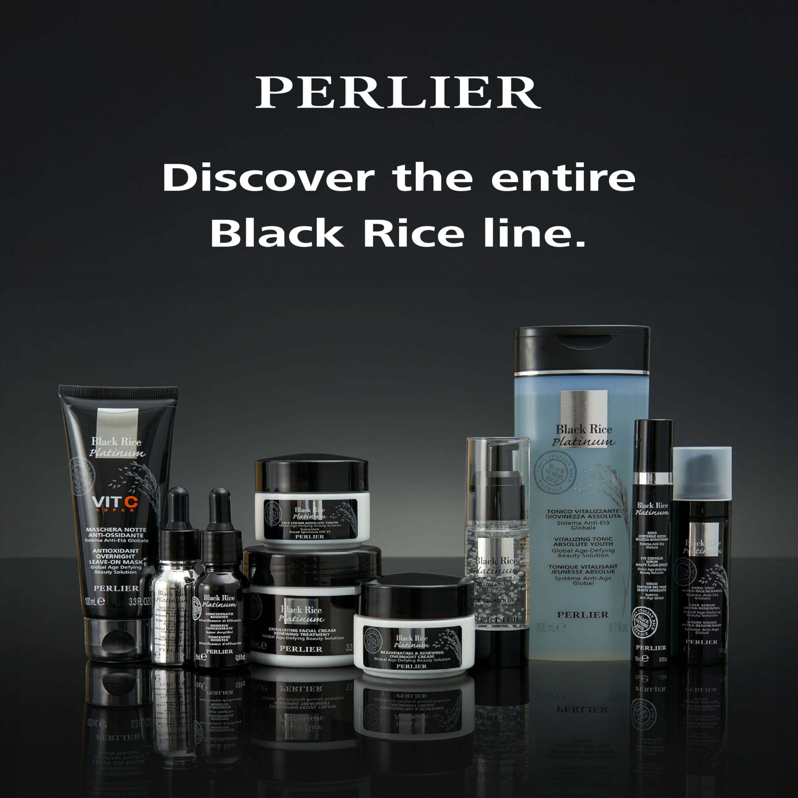 Perlier Black Rice Platinum Face Ultra Renewing Serum, 1 fl. oz.