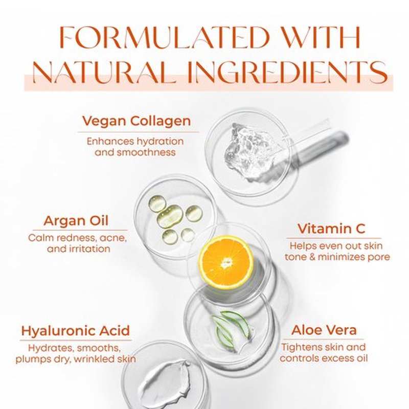 Skin 2.0 Vitamin C Serum - Dermatologist Tested, Anti-Aging & Dark Spot Remover - Brightening, Clean Beauty, Cruelty-Free, Korean Skincare for Glass Skin, All Skin Types - 1.69 Fl. oz