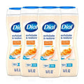 Dial Body Wash, Exfoliate & Restore Cocoa Butter & Orange Extract, 16 Fl Oz Pack of 4, With Vitamin E, Gentle, Leaves Skin Feeling Nourished, Dermatologist-Tested, No Parabens & Sulfates