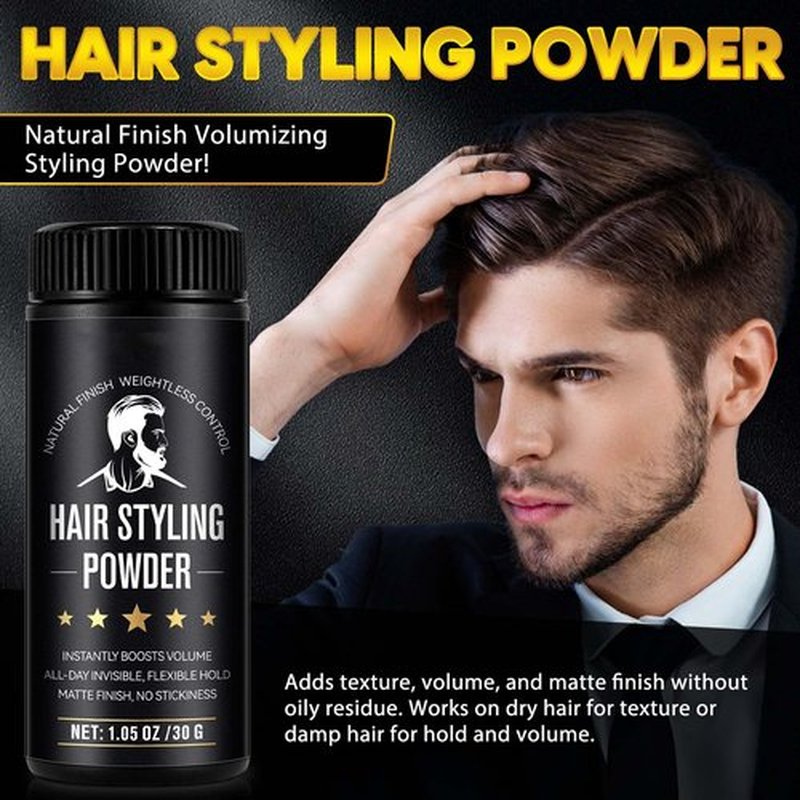 calelon Texture Powder for Men 30g, Hair Styling Powder, Natural Look - Matte Texture Long-lasting Hold- Easy to Apply, non-Greasy