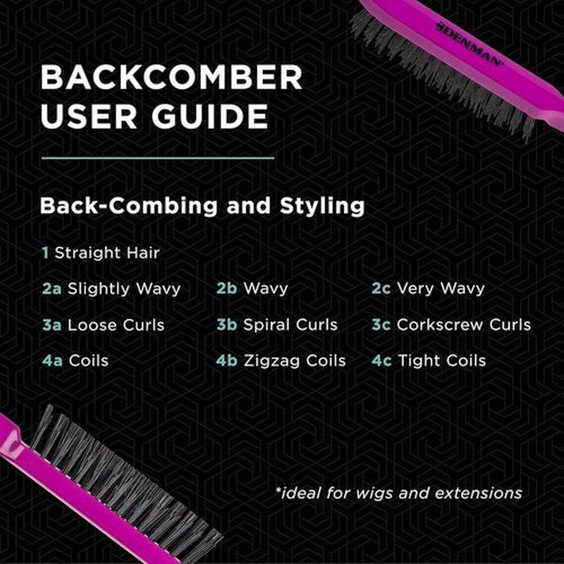 Denman Dressing Out Brush - Professional Styling Tool for Smooth, Sleek Hair Finish