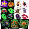 winthrop 340 Pcs Luminous Halloween Temporary Tattoos for Kids, Individually Wrapped Glow In the Dark Waterproof Safety Tattoos,Trick or Treat, Best Choice for Halloween Candy Bag, 85 Designs