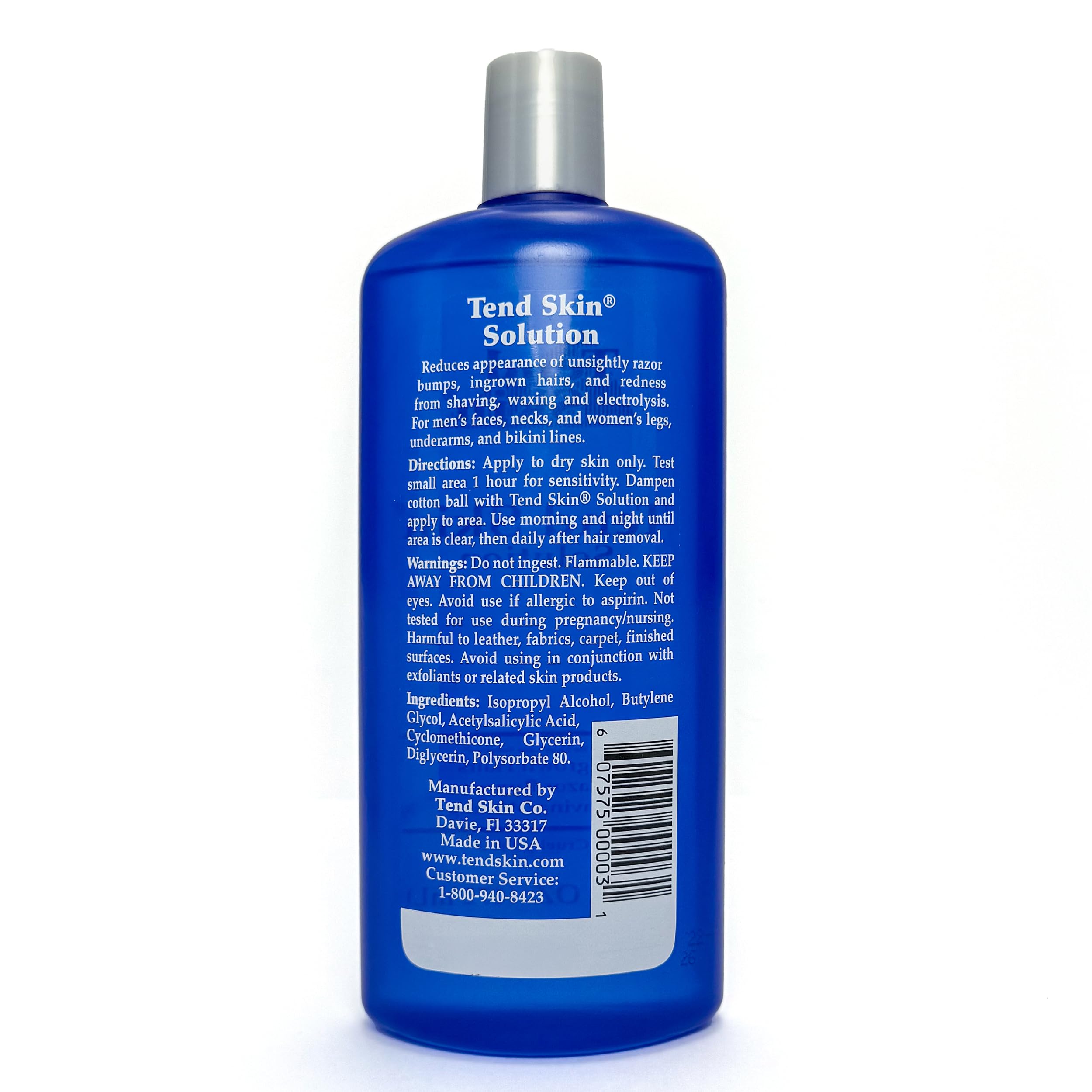 Tend Skin Solution for Razor Bumps and Ingrown Hair, 16 Oz