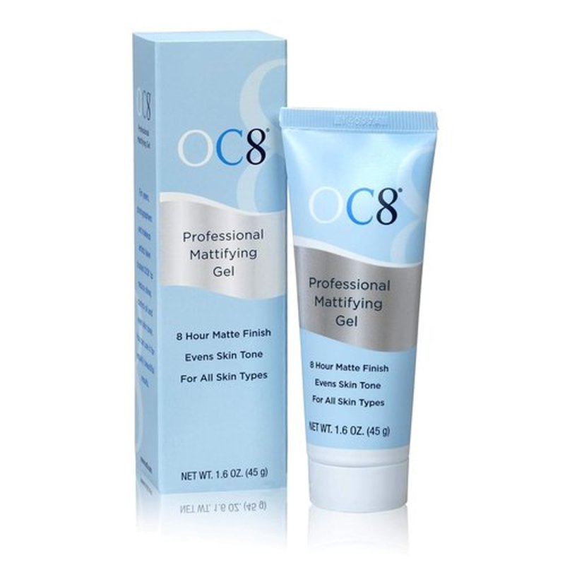 OC8 Professional Anti-Shine Mattifying Gel - Long-Lasting Oil Control for Oily Skin | 1.6 Ounces
