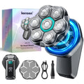 kensen 7D Head Shavers for Bald Men - Dual Speed Bald Head Shavers with LED Display, Electric Razor for Men IPX6 Waterproof Wet/Dry Shaving Head Razor Magnetic Head Balding Clippers for Men Black
