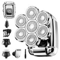 Head Shaver for Bald Men,2024 Upgrade 7-in-1 Men’s Electric Shaver Bald Head Shaver for Men,Electric Razor for Bald Men IPX7 Waterproof Rotary Shaver Grooming Kit with LED Display