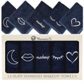 Marmaris Co. Luxury Makeup Washcloths for Face, 5-Pack Makeup Towels Face Washcloth, Viscose from Bamboo & Cotton