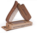 BEARD & BATES The Sandalwood Switchblade - Folding Solid Wood Beard Hair Comb | FACTORY SECONDS CLOSEOUT