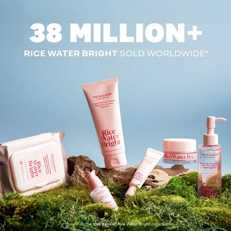 The Face Shop Rice Water Bright Vegan Eye Cream - Eye Cream for Dark Circles - Dark Circles Under Eye Treatment - Under Eye Brightener - Hydrating - Niacinamide - Hyaluronic Acid - Korean Skin Care