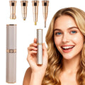 Serfoxd Facial Hair Remover for Women Face, 4 in 1 Electric Eyebrow Trimmer for Nose Neck Leg Arm Armpit Bikini Hair with USB Cable