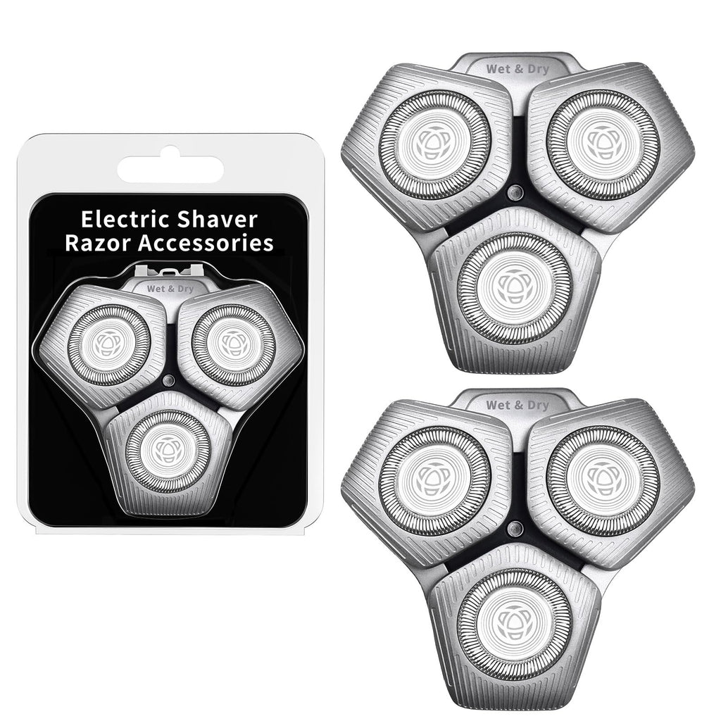 2 Pack SH71/50 Shaving Heads, Compatible with Philips Shavers,Silver
