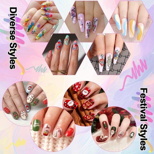 12 Colors Nail Art Pens Set, 3D Acrylic Paint Nail Polish Pens for Drawing &Dotting, Quick-Dry Nail Art Markers with Fine Tip, Manicure Design Tools for DIY Nail Art at Home & Salon