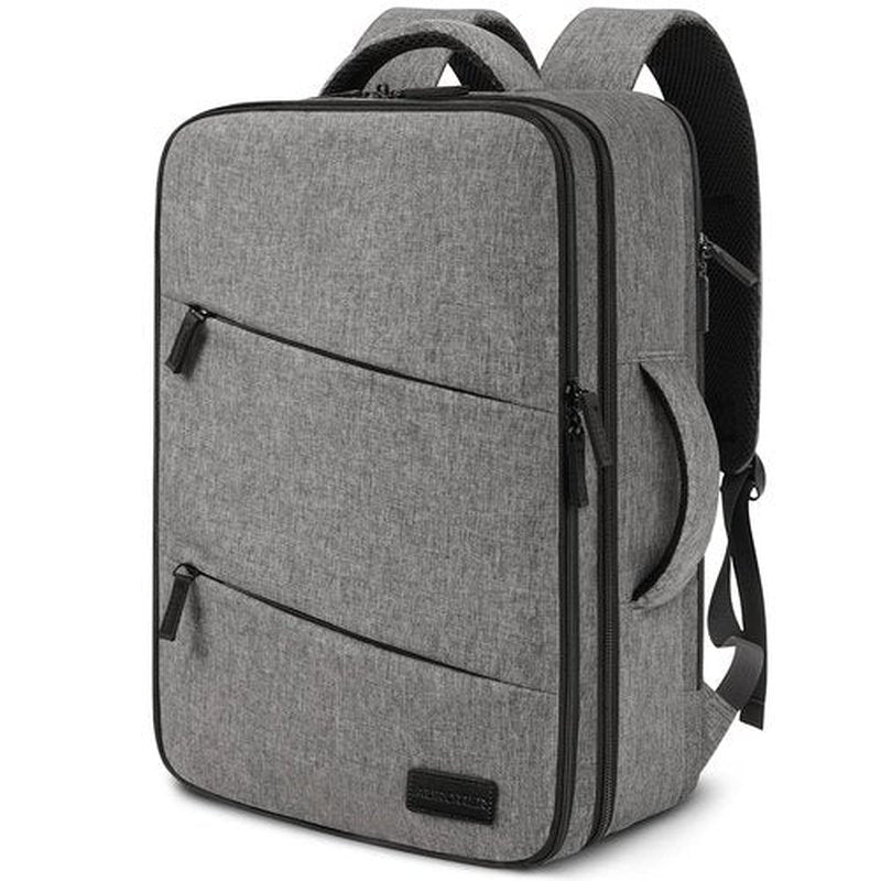 AUROTIER Barber Bag with Insulated Pocket, Portable Backpack for Clippers and Supplies, Travel Hairstylist Smart Bag with USB Charging Port, Water-resistant, Grey