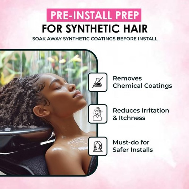 Esha Braid N Slay Detox Powder – Scalp Cleanser for Braids, Locs & Twists – Removes Buildup, Odor & Prewashes Synthetic Hair – Non-Stripping, Soothing, 340g (12 Fl Oz, UNSCENTED)