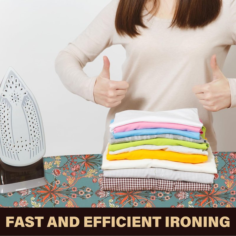 Caius Ironing Board Cover - Easy Installation, Stain Resistant, Fits 15x54 Standard Size