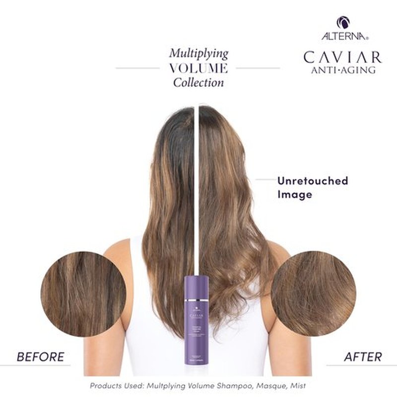 Alterna CAVIAR Anti-Aging Multiplying Volume Masque 5 Fl Oz | Lightweight Hydrating Hair Volumizer Mask for Fine, Thin, Limp or Flat Hair | Adds Shine & Body | Strengthens, Detangles & Boosts Fullness