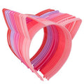COCIDE 24Pcs Cat Ears Headbands Plastic Taylor Party Decorations Kitty Headbands for Women Gabby Party Favors Birthday Supplies for Womens Halloween Hair Accessories Hair Hoops Costume