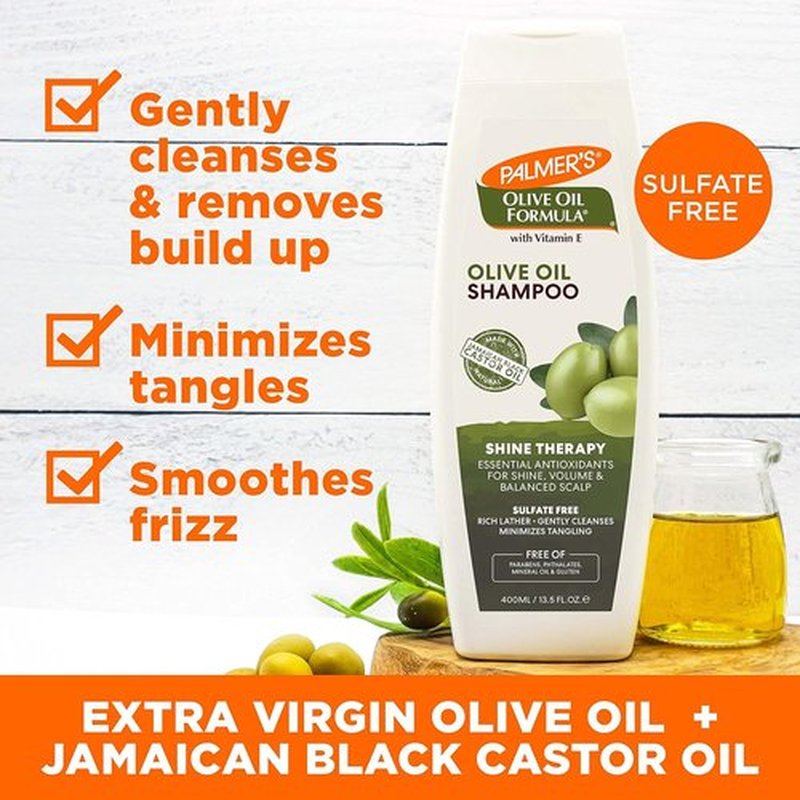 Palmer's Olive Oil Formula Shine Therapy Shampoo - Nourishing & Moisturizing | 13.5 Oz (Pack of 2)