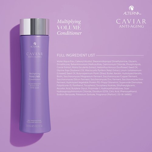 Alterna Haircare CAVIAR Anti-Aging Multiplying Volume Shampoo and Conditioner 16.5 oz | For Fine, Thin Hair | Create Instant Volume and Thickness | Sulfate Free
