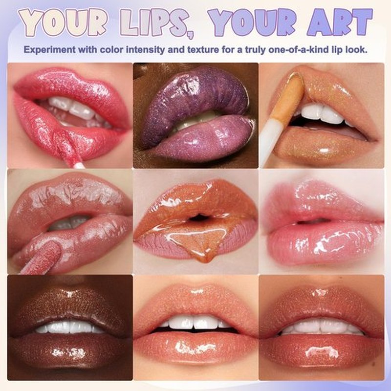 TSVATE Lip Gloss Making Kit, 58PCS DIY Lip Gloss Kit, Lipgloss Making Kit for Women, Beginner, Girls, Moisturizing Lipgloss Base Moist, Double-Ended Tubes, Jojoba Oil, Tween Girls Gift Trendy Stuff