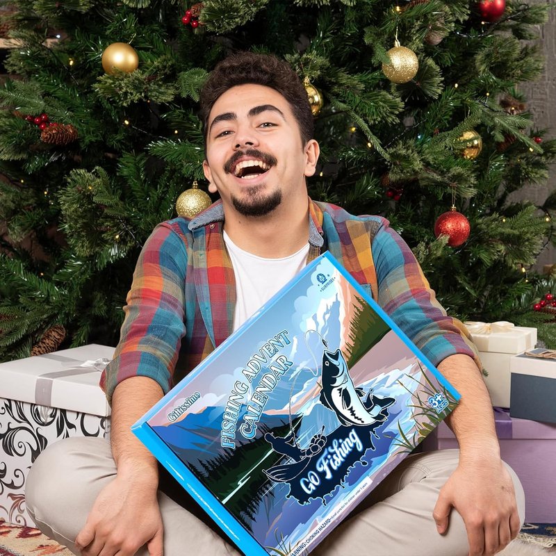 Fishing Advent Calendar - 24 Days of Christmas Surprises with Fishing Tool Kit & Tackle Lures