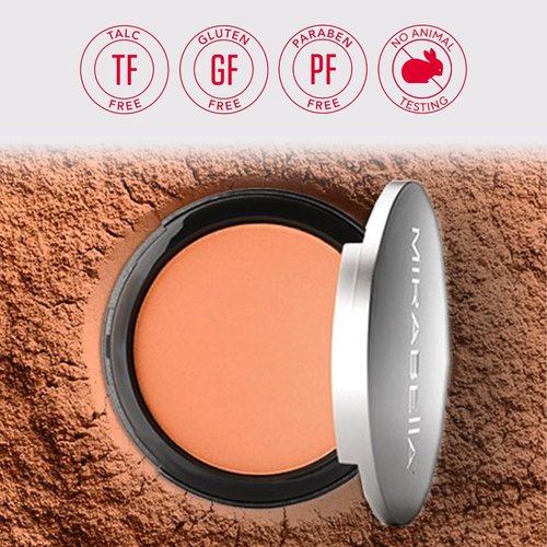 MIRABELLA Pure Press Foundation - HD-Finish Mineral Powder Compact with Jojoba | Age-Defying Makeup, Fair I
