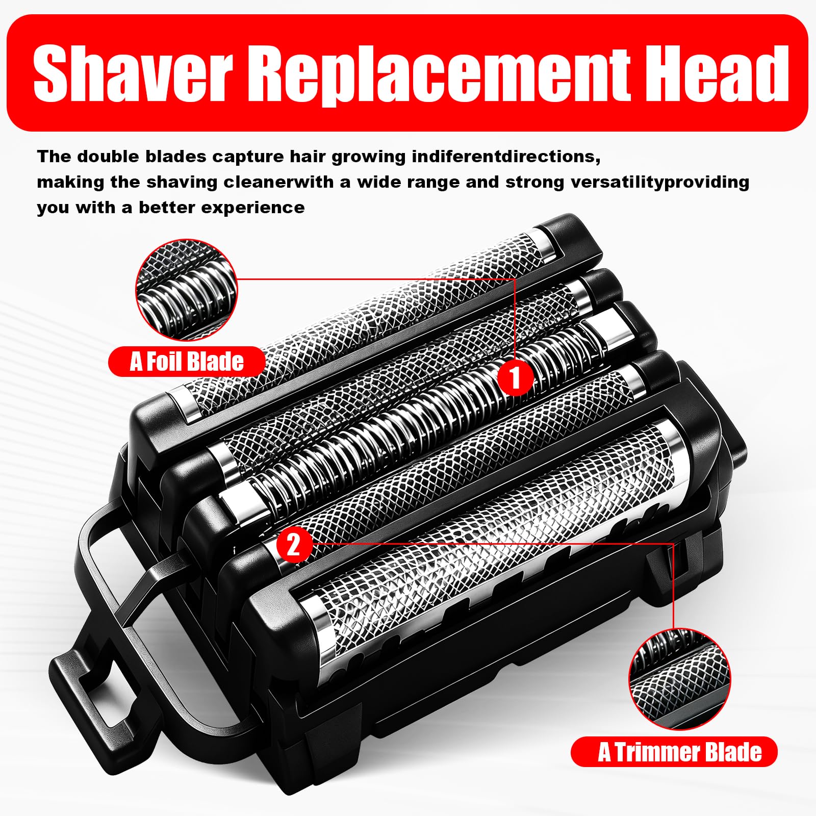 Compatible with Panasonic Shaver Compatible with Replacement Outer Foil and Inner Blade Set WES9032P, Compatible with ARC5 5-Blade Shavers Compatible with 1Pack